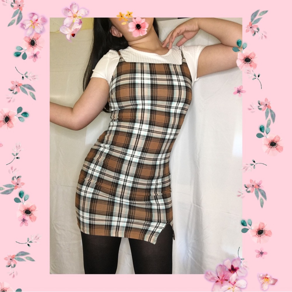 NO BOUNDARIES 2 piece 1 brown 1 black mini dress